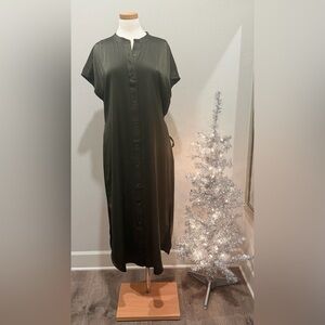 Banana Republic Dark Green Maxi Dress